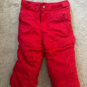 Columbia Red Snowpants with Snap Buttons